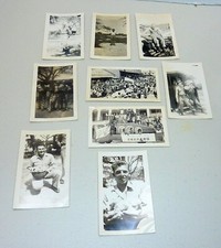 WWII Original Photo Lot 9 1943 Military Men Posing, Parades, Rare Views