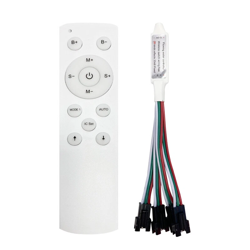 Running Water LED Controller With 12Key RF Remote For WS2811 Single Color DC12V - Image 3 of 4