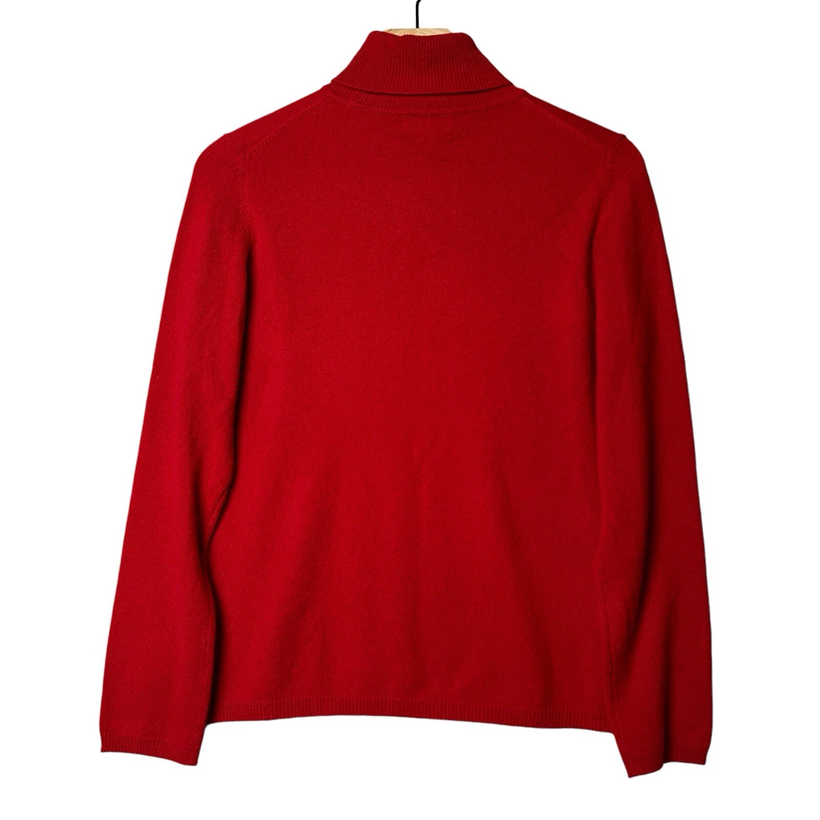 Charter Club 2Ply 100 Cashmere Turtleneck Sweater Red Womens Sz