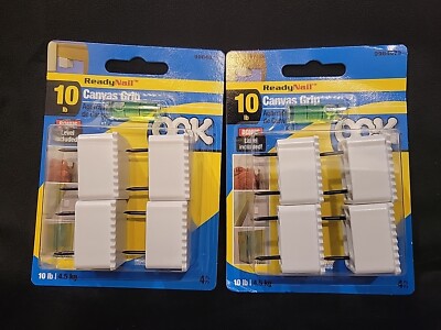 2 Pack Ook 10 lb Picture Canvas Hanger with Level (8 count)