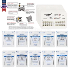 AZDENT Dental Orthodontic Brackets Braces Metal MBT Roth /Round Arch Wire Nature
