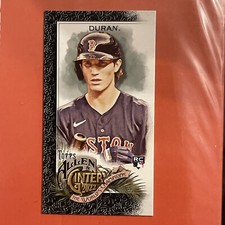 2022 Allen and Ginter Base Mini Black Border #110 Jarren Duran - Boston Red Sox