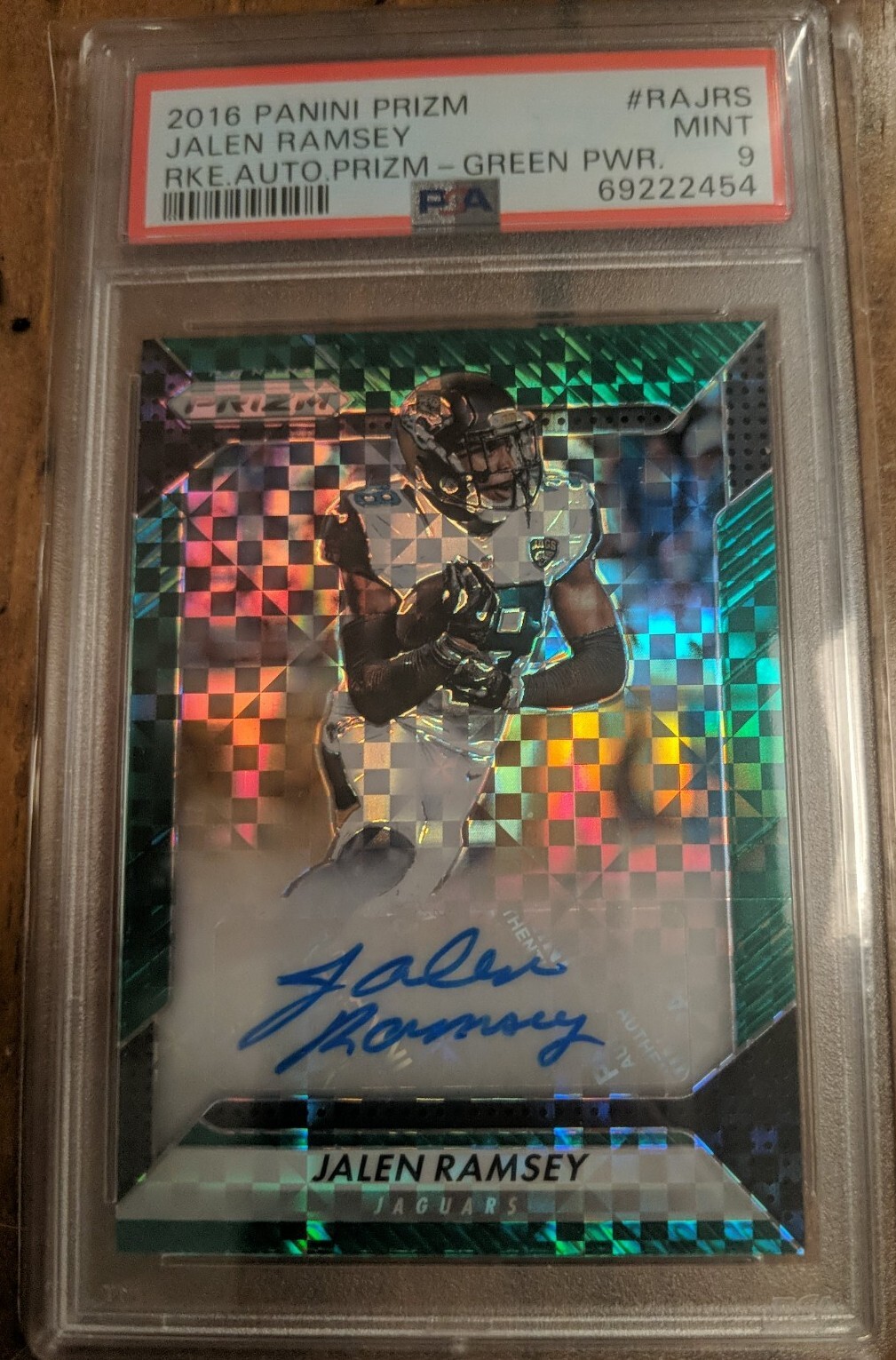 Jalen Ramsey Panini Prizm Rookie Autograph Prizm #RAJRS Green