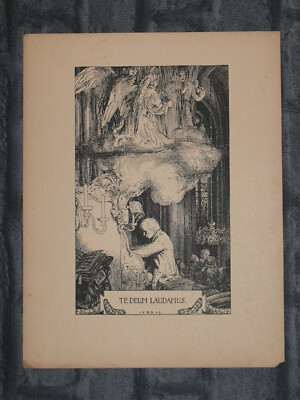 Te deum laudamus - Rudolf Schäfer -  Kunstdruck - Um 1920
