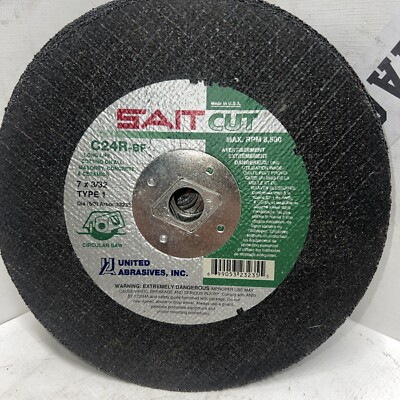 SAIT FAST AGGRESSIVE Masonry Cutting Disc, 7 x 3/32 x 5/8'' Max RPM8500-C24R-BF