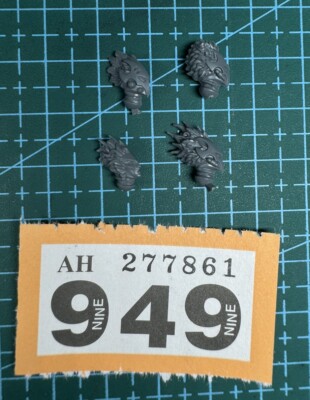 4 Kabbalite Geißelkopf Helm Konvolut Drukhari Dark Eldar 40k Bits Krieger Wych