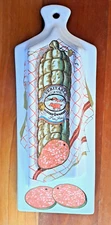 ESTELLO FRANCE Ceramic SAUSAGE OR CHEESE SERVER /WALL HANGING Ex Cond  FREE SHIP