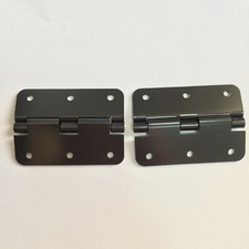 2Pcs 3" 3 Inch Black Take EX Large Apart Hinges For Cases, Guitar, D.J. 6 Holes