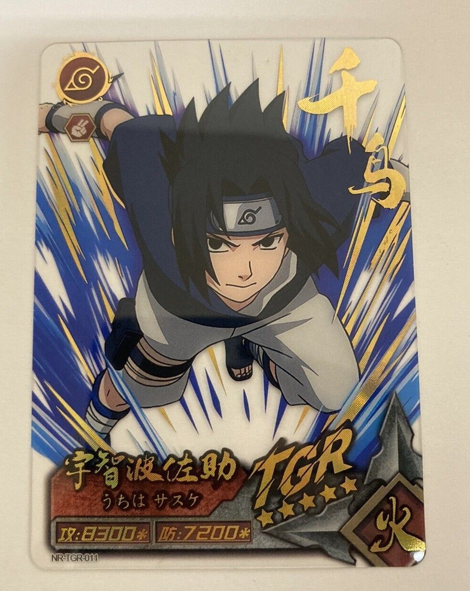 Sasuke Uchiha- Naruto CCG - TGR- Transparent Gold Rare- NR-TGR-11