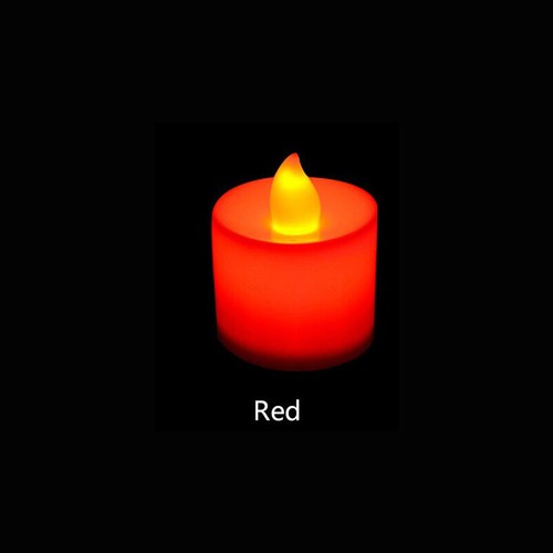 1x 12x bunte elektrische LED-Kerze, flackerfreie, romantische Lampe für Party RM - Bild 16 von 16