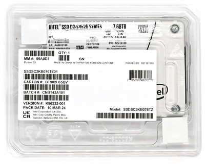 SOLIDIGM Intel 7.68 TB D3-S4520 SSD Enterprise 2.5'' Internal SATA III Solid