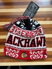 2014 Chicago Blackhawks Knit Beanie Toque Winter Hat Skull Cap NHL New Reebok