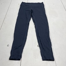Navy Blue Full Length Athletic Ankle Leggings Women  s Size Large