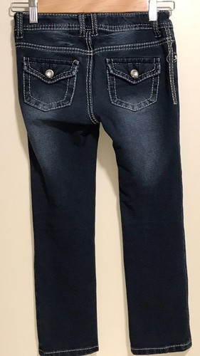 Xhilaration Dark Denim Wash Jeggings Jeans Size 10 - Picture 3 of 3