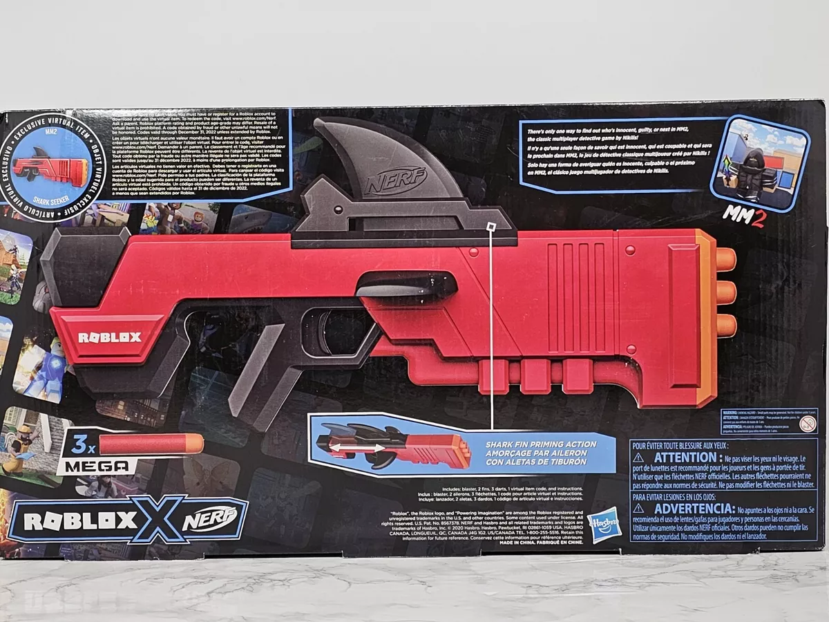 Nerf Roblox MM2 Shark Seeker Dart Blaster Gun - Multicolor