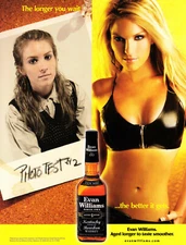 EVAN WILLIAMS WHISKEY AD #8 RARE 2005 "THE LONGER YOU WAIT, THE BETTER IT GETS"