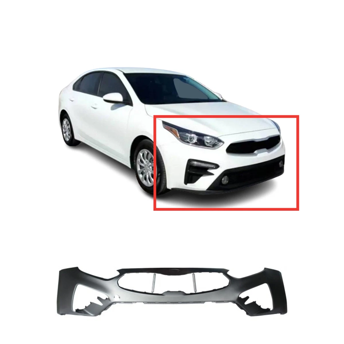 2020 kia forte front on sale bumper cover