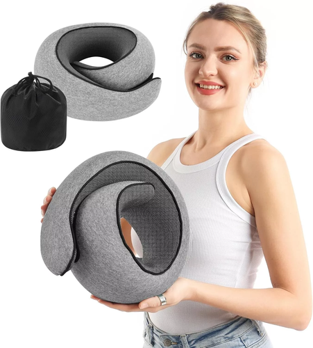 Travel Neck Pillow Memory Foam Portable Soft U Shaped Pillow Neck Head Support - Picture 2 of 17