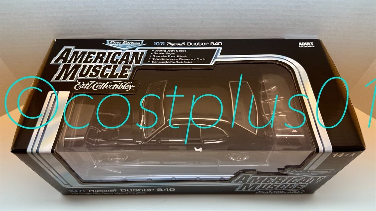 ERTL AMERICAN MUSCLE 1971 PLYMOUTH DUSTER 340 1:18 BLACK