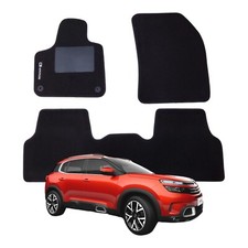 Set Tappeti Moquette Adatti per CITROEN C5 Aircross dal 2019 - (con 2 Attacchi)