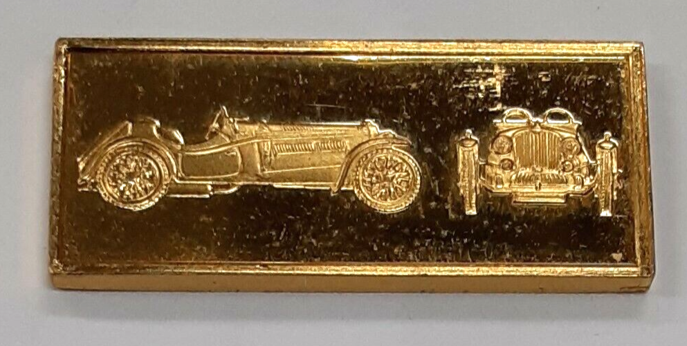 Franklin Mint Great Performance Cars Gold/Sterling Silver Mini