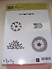 Stampin' Up! Sale-A-Bration Petal Parade Rubber Cling Stamp Set 5 NIB