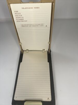 70er automatisches Telefonregister Arlac Confon Vintage Retro hebräisch