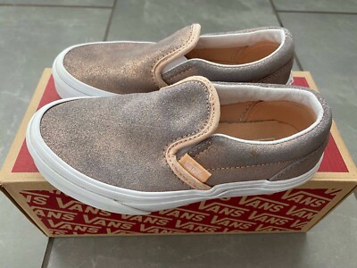 kids rose gold vans