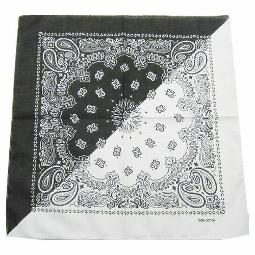 Hip Hop Cotton Paisley Bandanas Doppelseitiger Kopfpackschal J5Z4 Armband New N1 - Picture 5 of 9