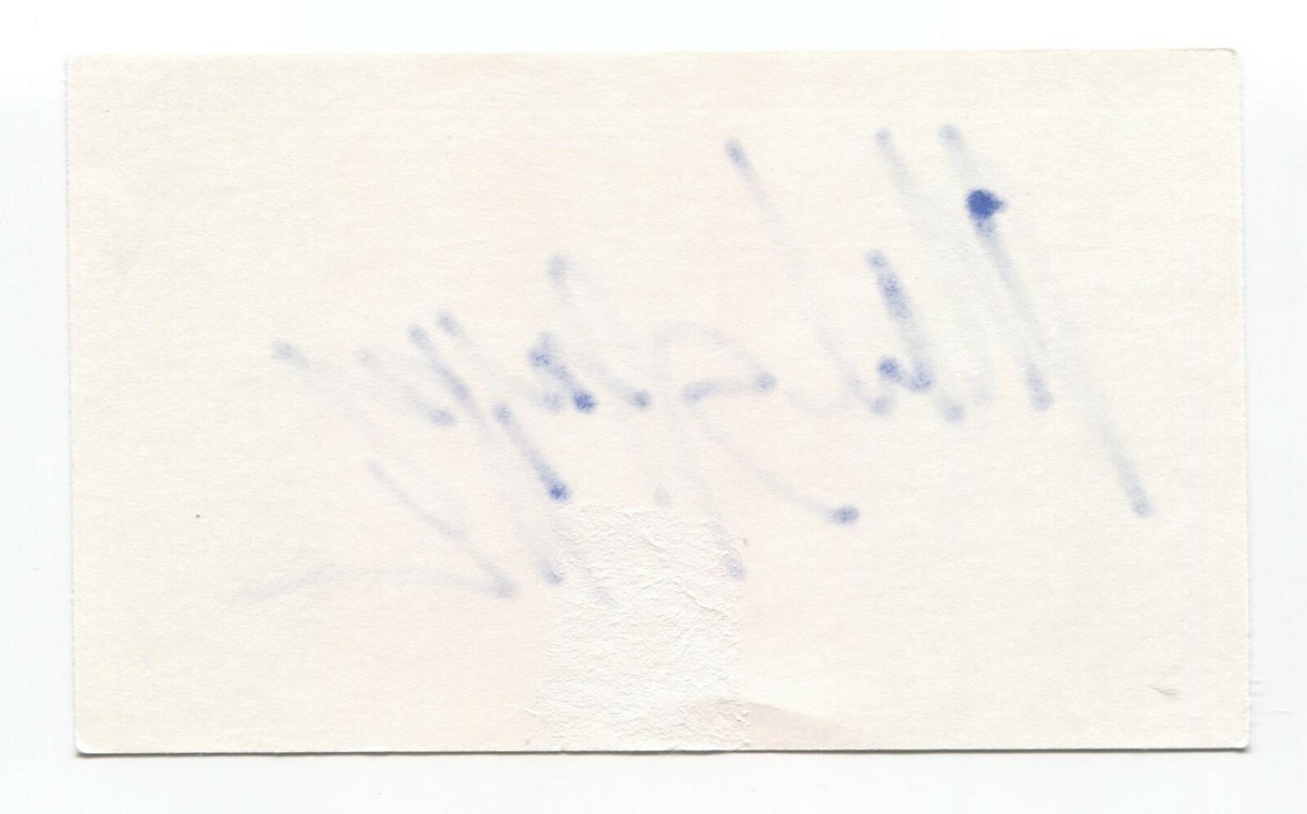 Mark Miller Signed 3x5 Index Card Autographed Signature Sawyer