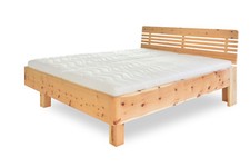 Zirbenholz-Bett Steinhaus, 180x200 cm, metallfrei Zirbenbett Zirbelkiefer Arve  