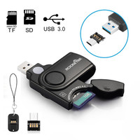 Rocketek Usb3.0 Memory Card Reader |micro Usb Otg Adapter| Write With 2 Slots Fo Rocketek Usb3.0 Memory Card Reader |micro Usb Otg Adapter| Write With 2 Slots Fo