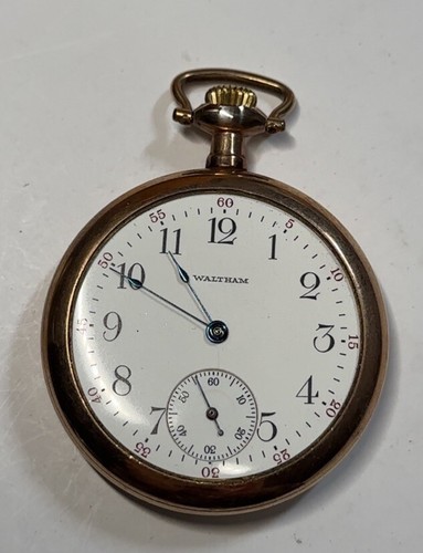 Working 1913 Waltham Grade 620 Size 16s 15 Jewel Pocket Watch - B19