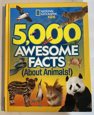 5,000 Awesome Facts About Animals hardcover book by National Geographic KIDS EUC
