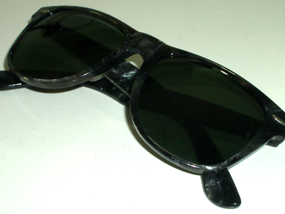 VINTAGE B&L RAY BAN PEARLIZED GRAY TORTOISE G15 CRYSTAL  display picture 2