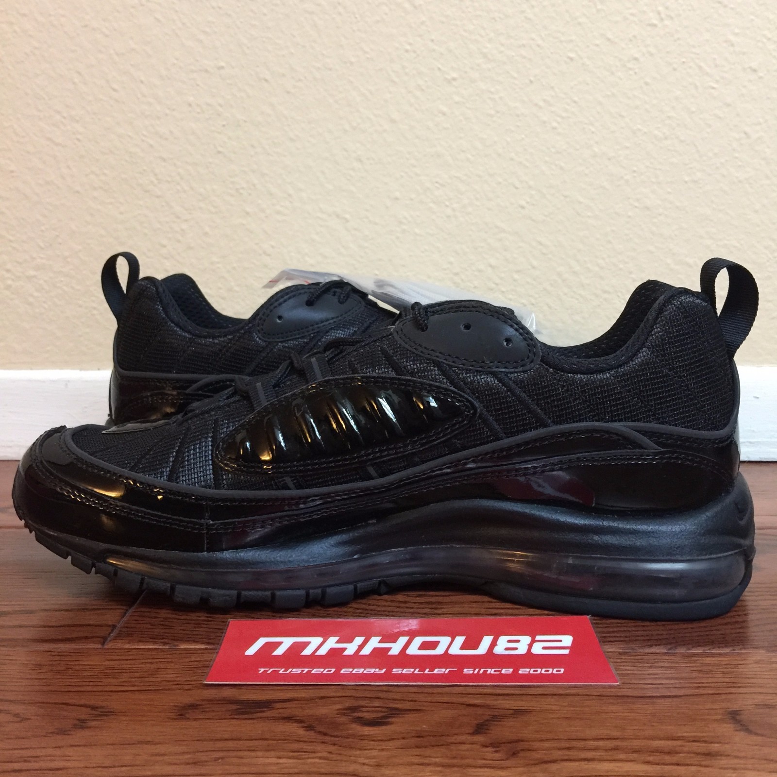 New Supreme Nike Air Max 98 Black Running Running Running shoes Spring Summer 2016 Size 10.5 f53d96 New Supreme Nike Air Max 98 Black Running Running Running shoes Spring Summer 2016 Size 10.5 f53d96