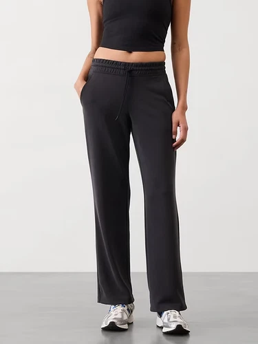 Athleta - Seasoft Mid Rise Straight Pant Color Black - Hot Sale