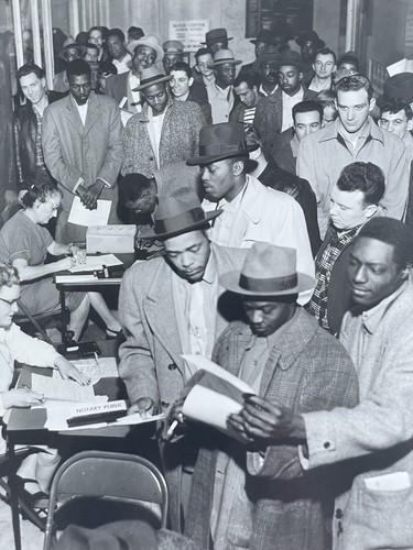 Civil Rights Press Photograph Korean War Vets, 1955 #historyinpieces | eBay