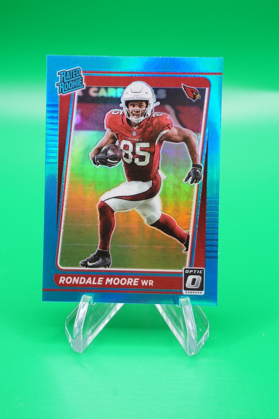 2021 Donruss Optic Rated Rookies Aqua SP /299 #217 Rondale Moore JB6