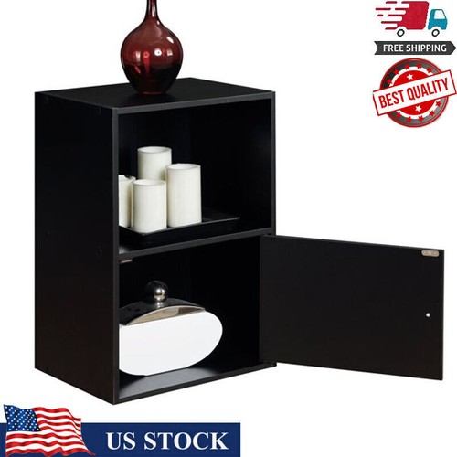 Floor Stand Storage Shelving Cupboard Doors Pantry Home