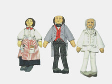 1979 HALLMARK Stuffed Doll Toys: Clara Barton, Mark Twain, P T Barnum