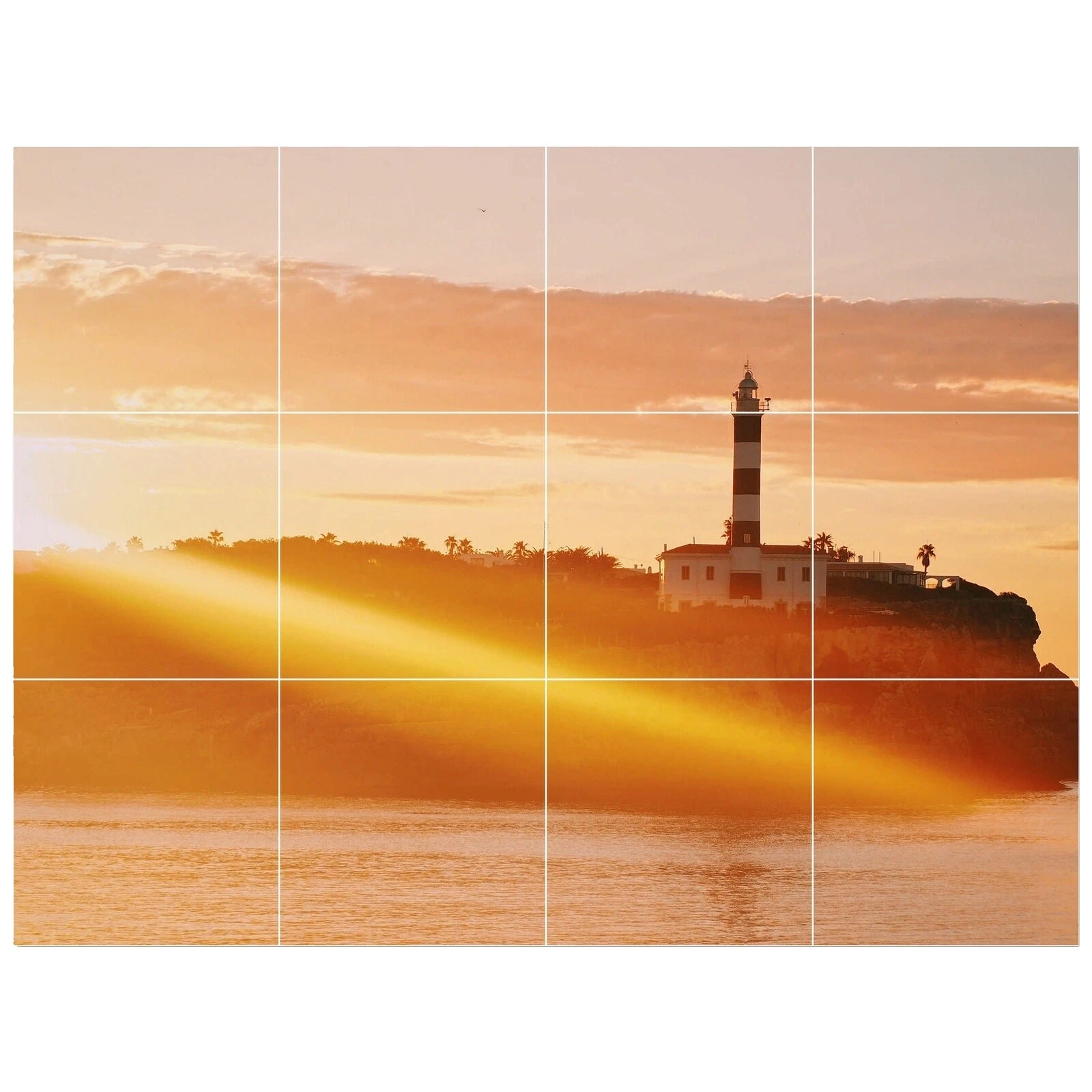 Piso Cuadrado Multicolor y azulejos de la pared