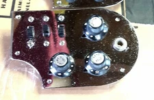 Control panel from a Multivox Premier E-781 Scroll Guitar Japan 1960's NOS