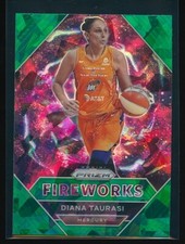 Diana Taurasi 2021 Panini Prizm WNBA Fireworks Green Ice Prizm #8