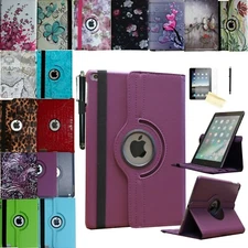 JYtrend Case for iPad 6th 5th Gen 9.7 Inch Smart Rotating cover with Pen Holder
