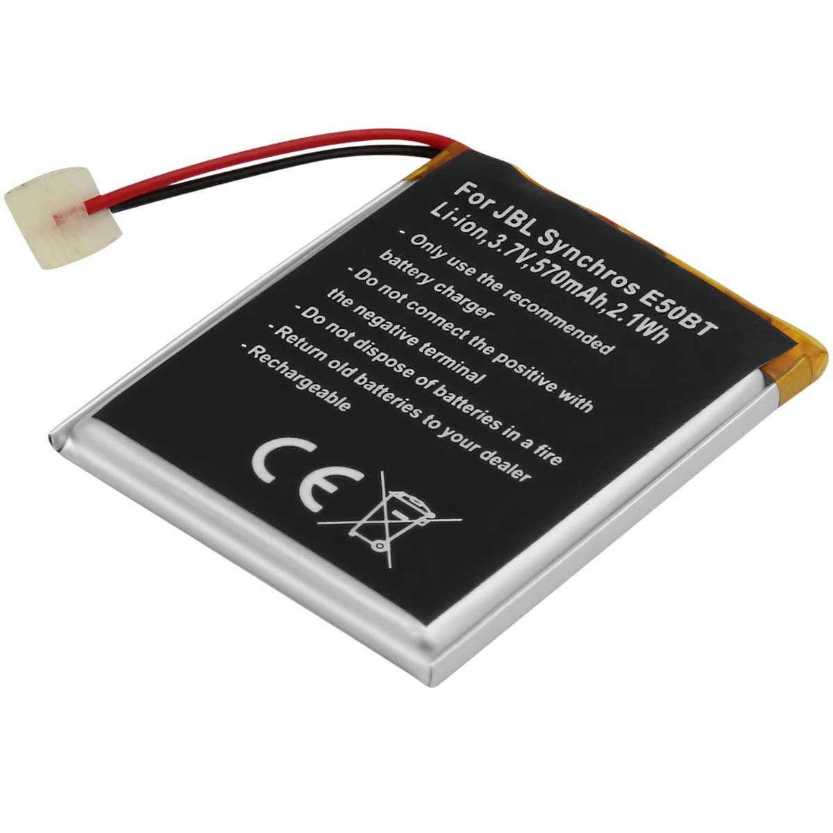 Batterie pour JBL Synchros E50BT usée ? Remplacez-la par ce modèle 570mAh performant
