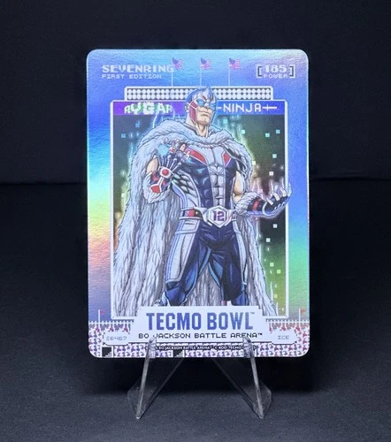 2026 Bo Jackson Tecmo Bowl “SEVENRING” Tom Brady ICE SCOREBOARD FOIL SP