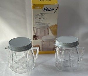 New Oster Mini Blend Jars. 4888-3. Box Of 2. Baby Food. Vintage.