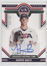 2022 Panini USA Baseball Stars & Stripes Blue Ink 394/399 Hunter Barco Auto 0j81