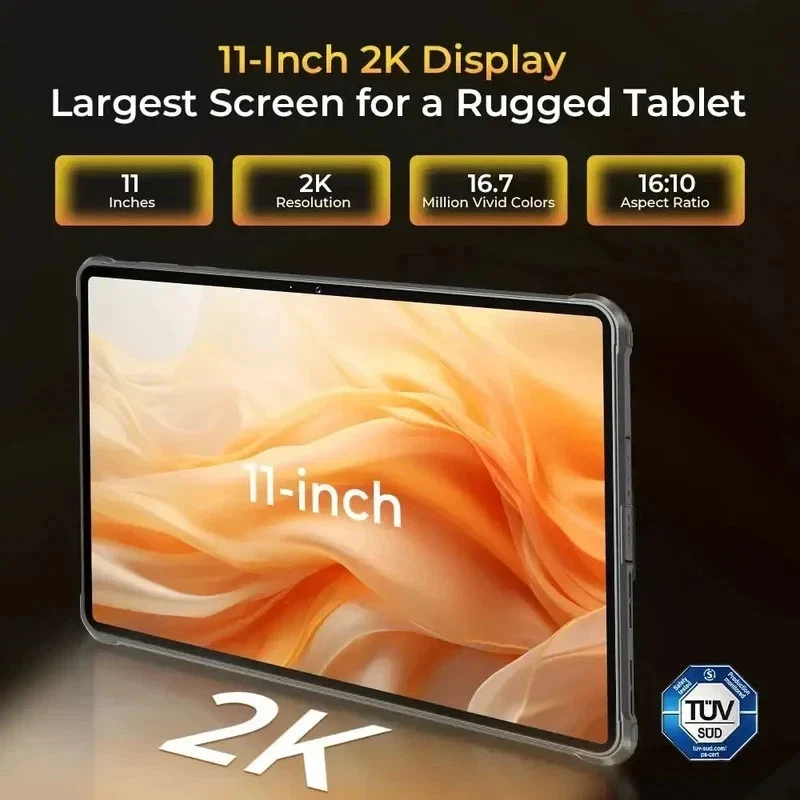 OUKITEL RT8 4G Outdoor Tablet 20000mAh 256GB Android 14 48MP+32MP Rugged Tablet - Bild 4 von 4